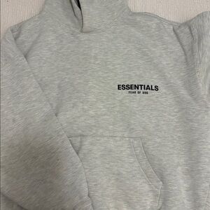 Fear of God Essentials Light Gray Pullover